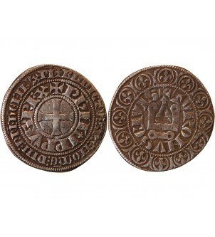 PHILIPPE IV LE BEL - Gros Tournois à l'O long et au Lis﻿ 1290 / 1303 2