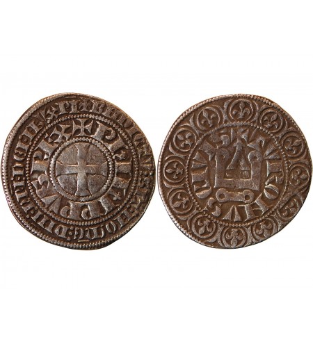 PHILIPPE IV LE BEL - Gros Tournois à l'O long et au Lis﻿ 1290 / 1303