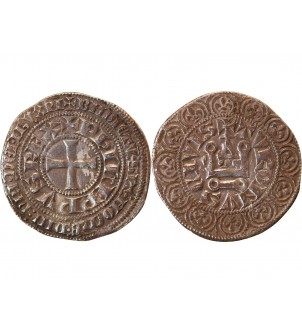 PHILIPPE IV LE BEL - Gros Tournois à l'O long 1305 / 1308 2