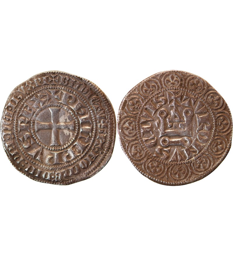 PHILIPPE IV LE BEL - Gros Tournois à l'O long 1305 / 1308