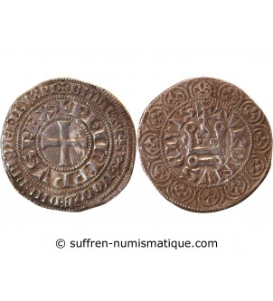 PHILIPPE IV LE BEL - Gros Tournois à l'O long 1305 / 1308