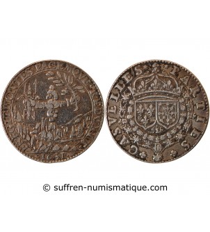 PARTIES ET REVENUES CASUELS, Prise de Pignerol - JETON ARGENT 1631