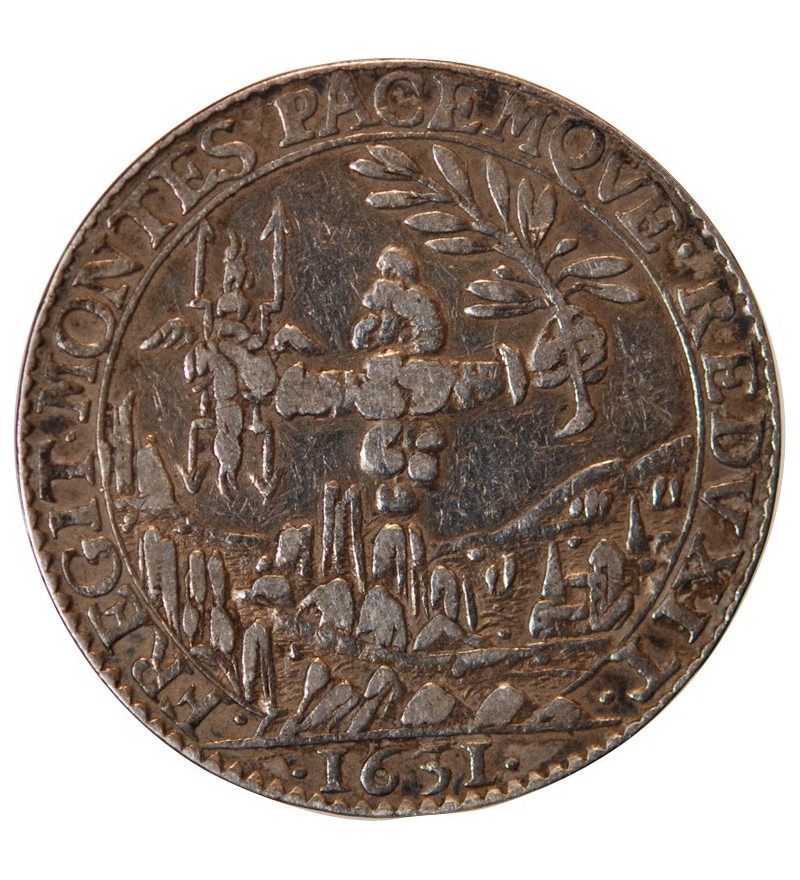 PARTIES ET REVENUES CASUELS, Prise de Pignerol - JETON ARGENT 1631