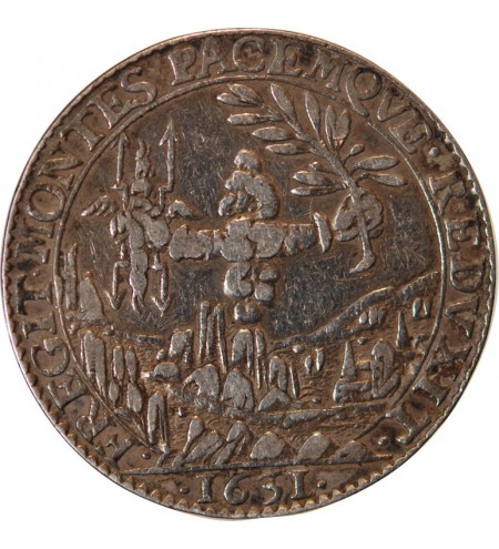 PARTIES ET REVENUES CASUELS, Prise de Pignerol - JETON ARGENT 1631