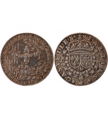 PARTIES ET REVENUES CASUELS, Prise de Pignerol - JETON ARGENT 1631