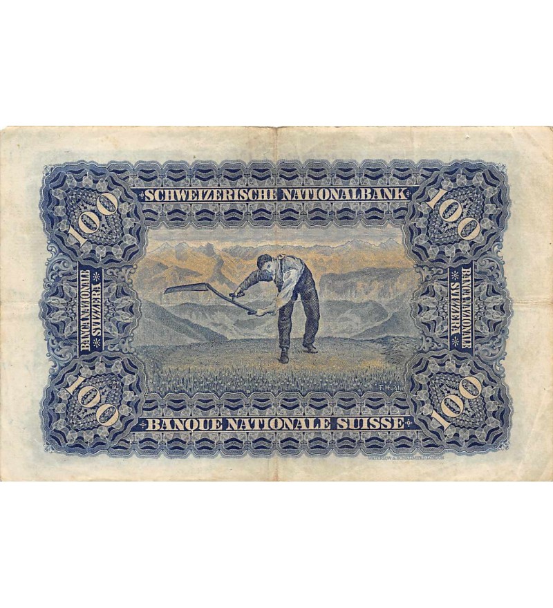 Suisse 100 Franken / 100 Francs 01.04.1924 Série 3Z
