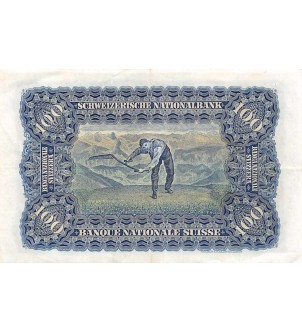 SUISSE - 100 FRANKEN / 100 FRANCS 20.01.1949 Série 19L 2