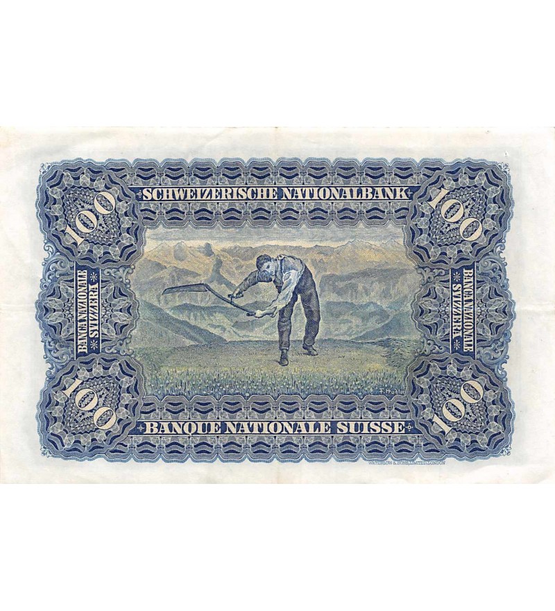 SUISSE - 100 FRANKEN / 100 FRANCS 20.01.1949 Série 19L