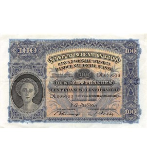 SUISSE - 100 FRANKEN / 100 FRANCS 20.01.1949 Série 19L