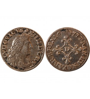 LOUIS XIV﻿ - 4 SOLS "dits des Traitants" 1677 D VIMY 2