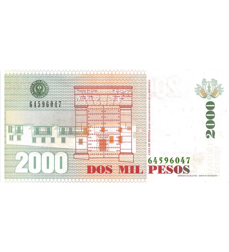 Colombie - 2000 Pesos 06.05.1997