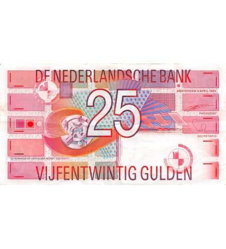 PAYS-BAS - 25 GULDEN 1989 N°2494756683