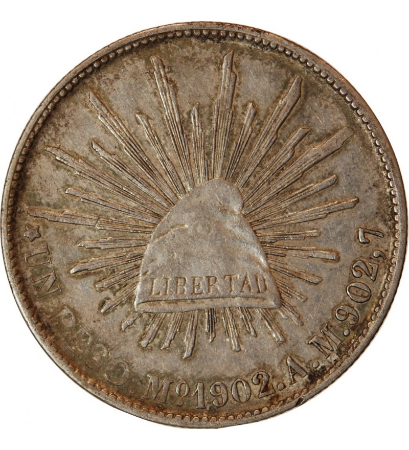 MEXIQUE - PESO ARGENT 1902 Mo AM