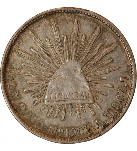 MEXIQUE - PESO ARGENT 1902 Mo AM