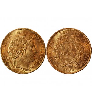 CERES ﻿- 10 FRANCS OR 1899 A PARIS﻿ 2