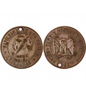 NAPOLEON III, SEDAN - Module satirique de 10 Centimes 2