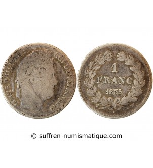 LOUIS PHILIPPE﻿ - 1 FRANC ARGENT 1835 W LILLE
