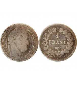 LOUIS PHILIPPE﻿ - 1 FRANC ARGENT 1835 W LILLE 2