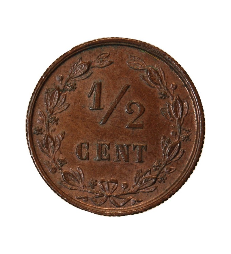 PAYS-BAS - 1/2 CENT 1884