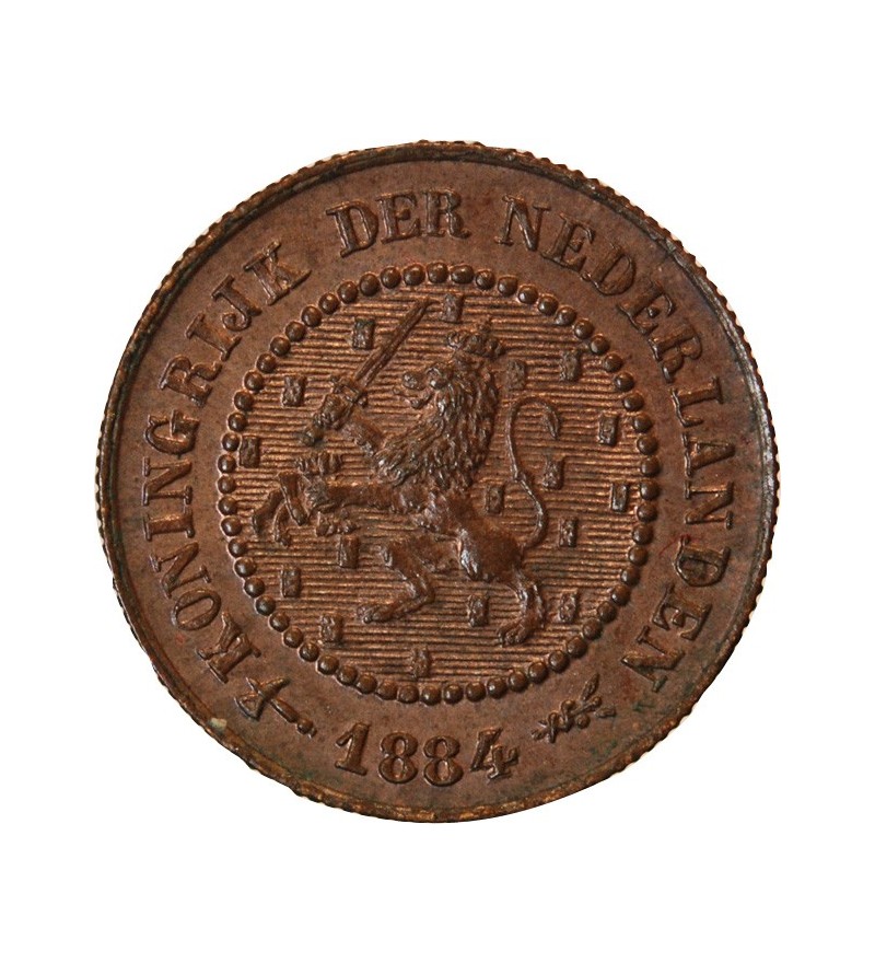 PAYS-BAS - 1/2 CENT 1884