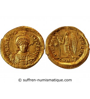 ANASTASE I - SOLIDUS OR CONSTANTINOPLE 491 / 518