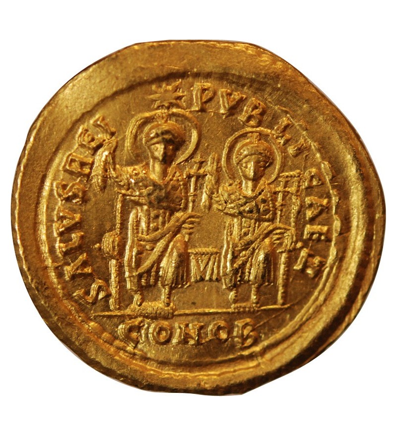 THEODOSE II - SOLIDUS OR CONSTANTINOPLE 402 / 450