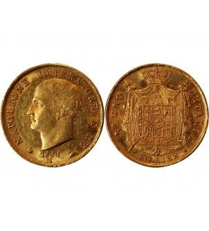 ITALIE, NAPOLEON﻿ 1er - 40 LIRE OR 1814 M MILAN﻿﻿ 2