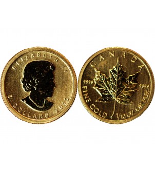 CANADA, FEUILLE D'ERABLE - 1/10 ONCE OR 2013 2