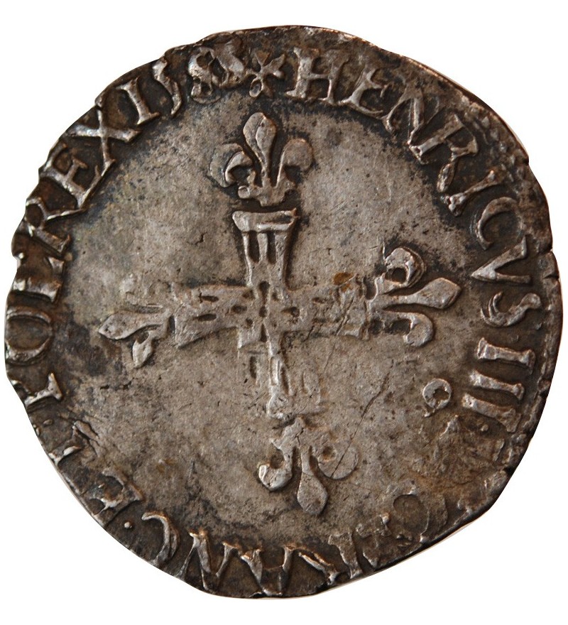 HENRI III - FRANC ARGENT 1578 H LA ROCHELLE