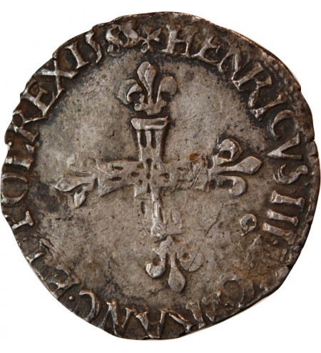 HENRI III - FRANC ARGENT 1578 H LA ROCHELLE