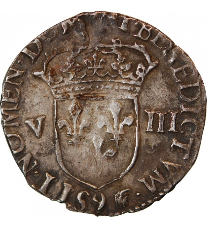 HENRI III - FRANC ARGENT 1578 H LA ROCHELLE