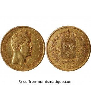 CHARLES X﻿ - 40 FRANCS OR 1828 A PARIS﻿