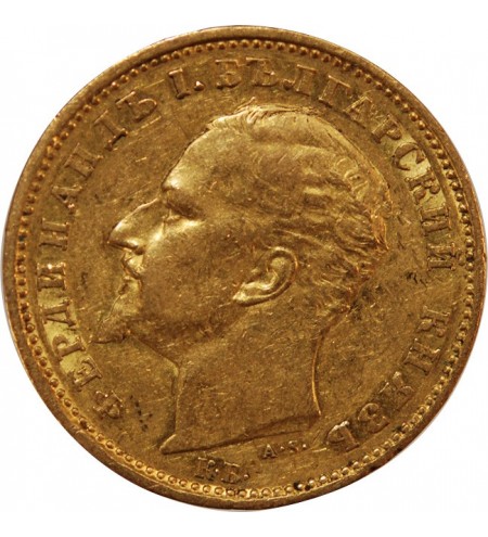BULGARIE, FERDINAND Ier - 20 LEVA OR 1894