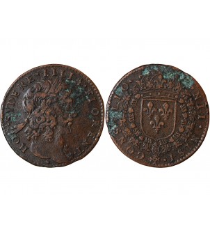 LOUIS XIII - JETON Cuivre 2