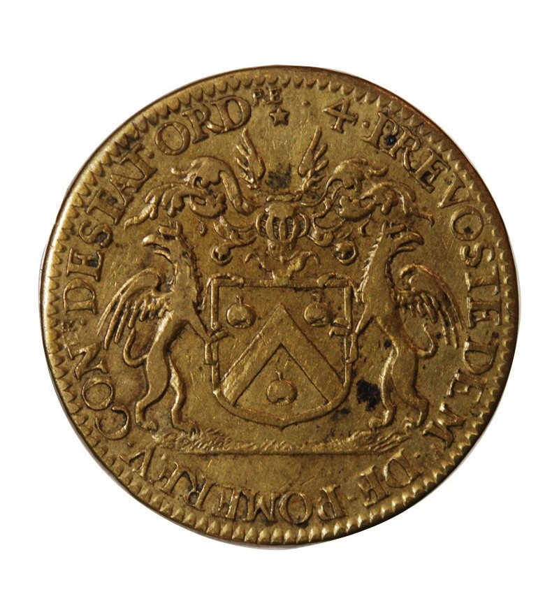 ILE DE FRANCE, Auguste Robert de Pomereu - JETON Laiton 1684﻿