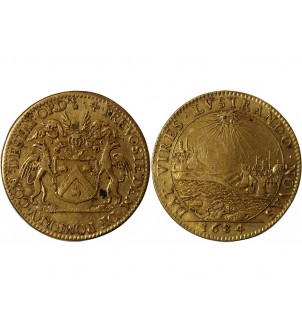 ILE DE FRANCE, Auguste Robert de Pomereu - JETON Laiton 1684﻿ 2