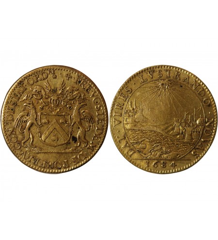 ILE DE FRANCE, Auguste Robert de Pomereu - JETON Laiton 1684﻿