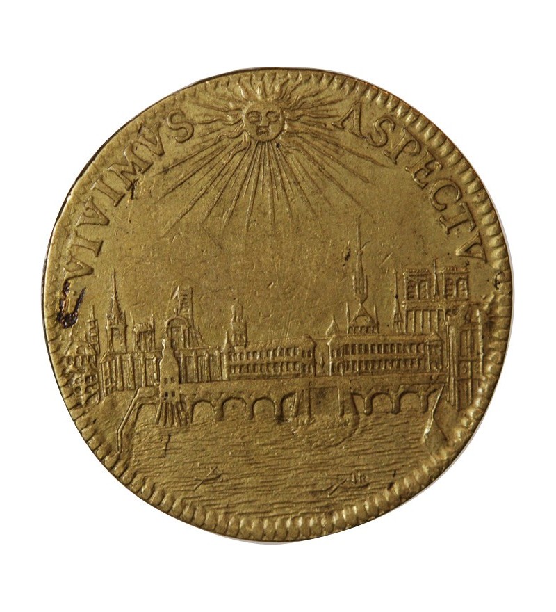 ILE DE FRANCE, Auguste Robert de Pomereu - JETON Laiton 1682