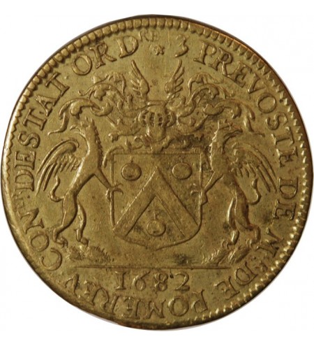 ILE DE FRANCE, Auguste Robert de Pomereu - JETON Laiton 1682