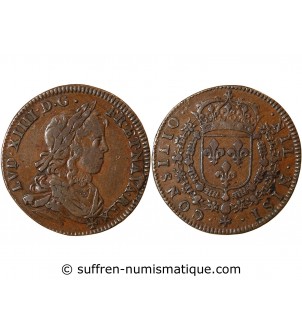 CONSEIL DU ROI, LOUIS XIV - JETON Cuivre