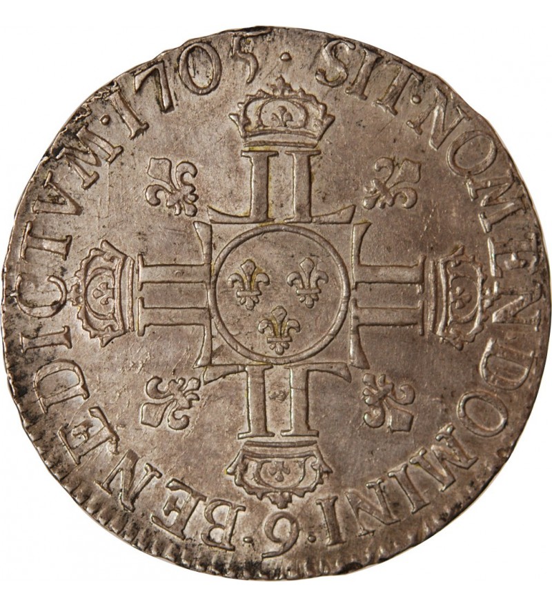 LOUIS XIV﻿ - ECU AUX 8 L 1705 9 RENNES