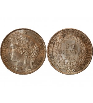 CERES ﻿- 50 CENTIMES ARGENT 1895 A PARIS 2