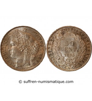 CERES ﻿- 50 CENTIMES ARGENT 1895 A PARIS
