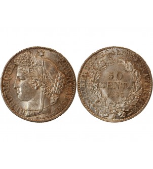 CERES ﻿- 50 CENTIMES ARGENT 1895 A PARIS 2