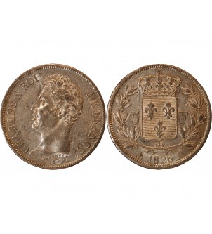 CHARLES X - 5 FRANCS ARGENT 1826 A PARIS 2