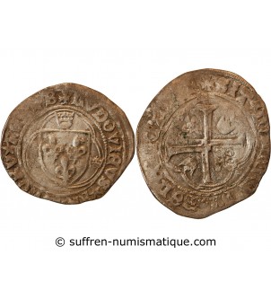 LOUIS XI - BLANC A LA COURONNE 1461 / 1483 BOURGES