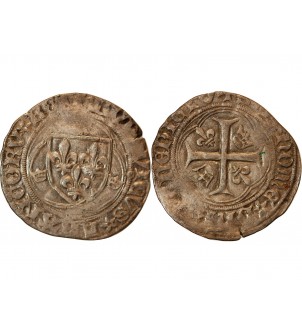 LOUIS XI - BLANC A LA COURONNE 1461 / 1483 TOURS 2