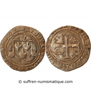 LOUIS XI - BLANC A LA COURONNE 1461 / 1483 POITIERS