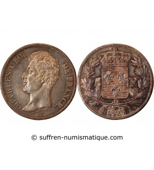 CHARLES X - 5 FRANCS ARGENT 1825 A PARIS