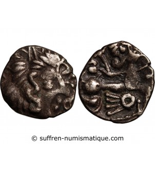 Gaule (Coriosolites) Coriosolites - 1/4 Statere Billon Classe VI Revers Vb